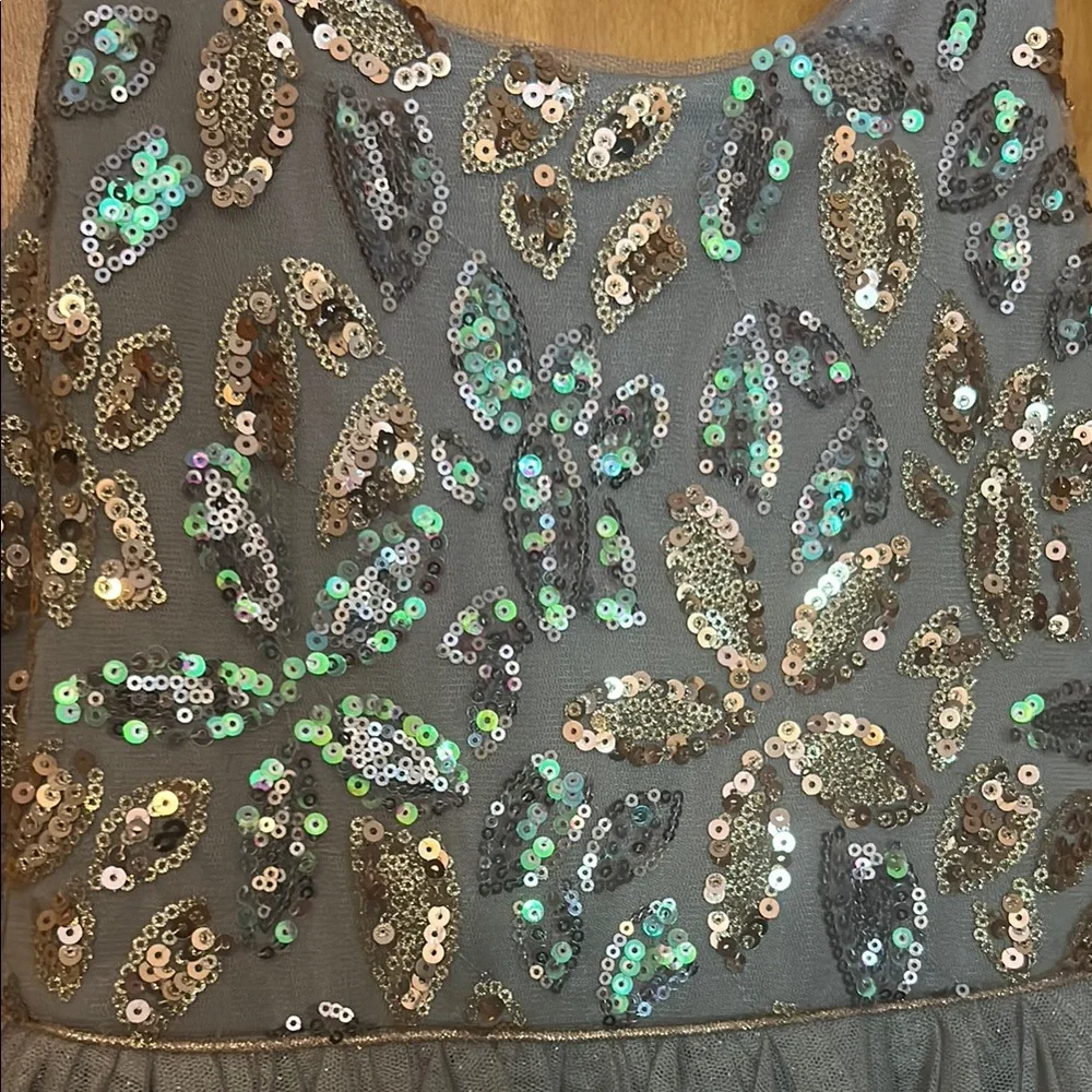 Sparkling Sequin Tulle Dress Gown Party Dress Girls Kids 10 - Picture 2 of 9